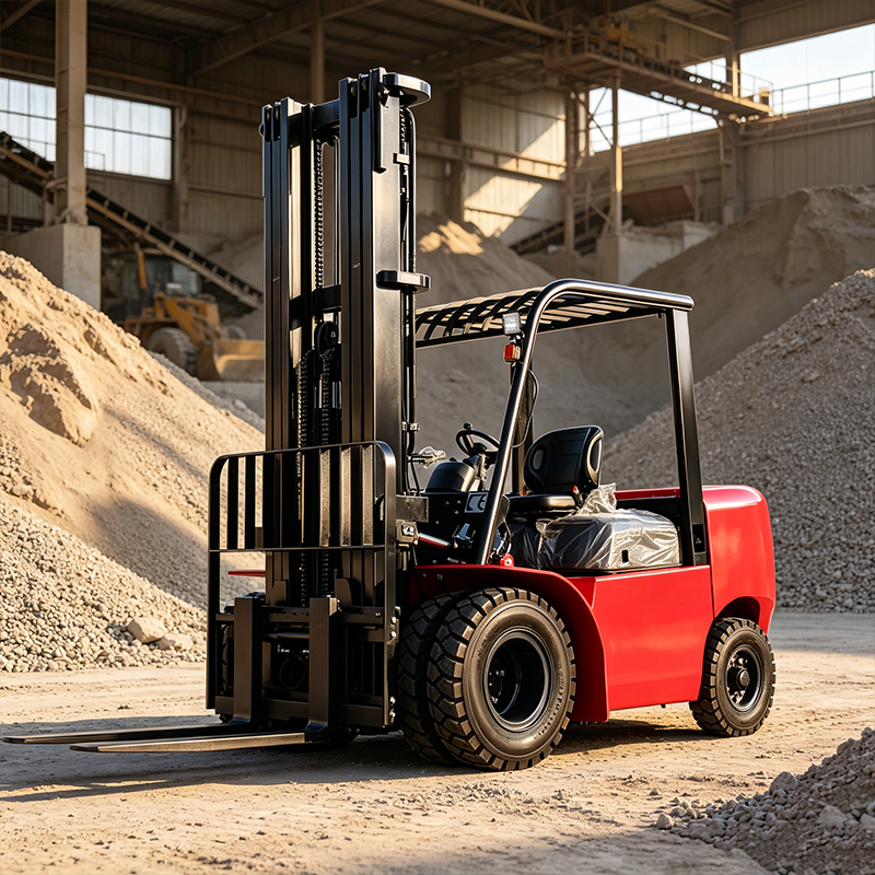 Improved-Type Strong Power Forklifts 4x4 Pallet Stacker Forklift 6t All Terrain Pallet Forklift