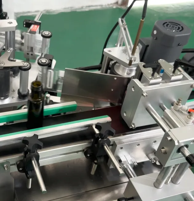 Round bottle labeling execution