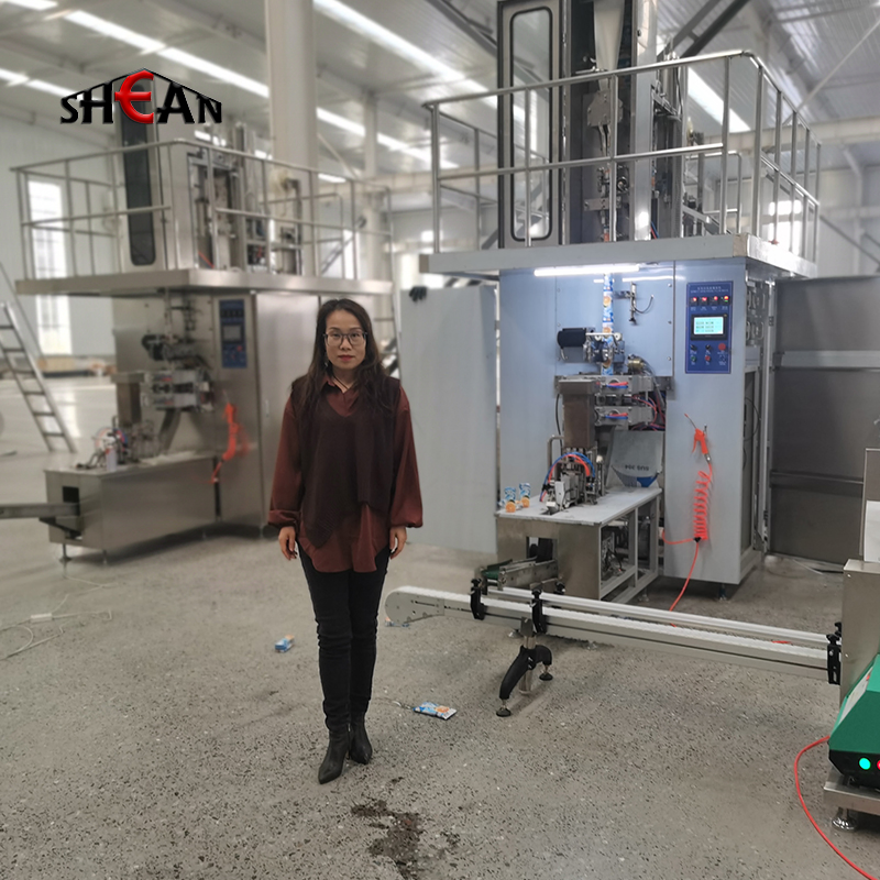 100-1000ml Aseptic Brick Paper Box Carton Milk Juice Water Drinks Filling Packing Production Line Machine
