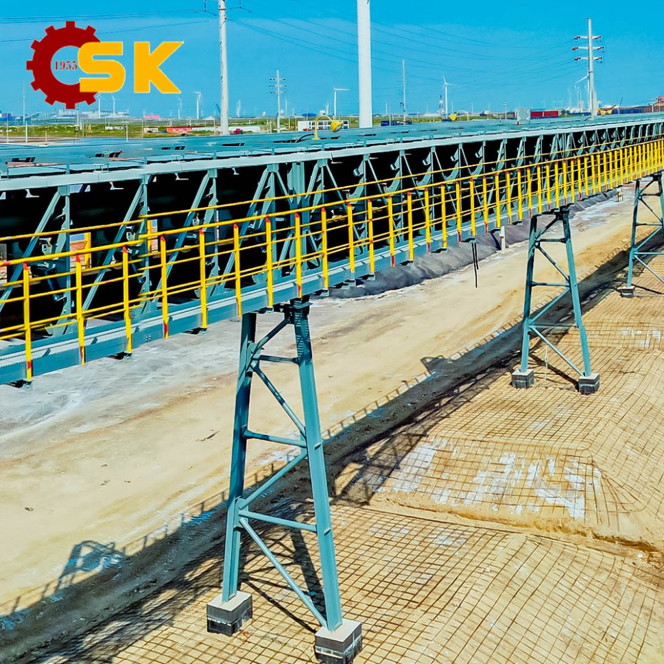 Long Distance Industrial Conveying Belt System for Bulk Material Transport