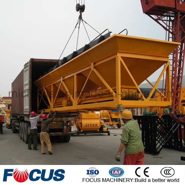 PLD800 Aggregate Weighing Hopper, 48m3/H Automatic Aggregate Batching System