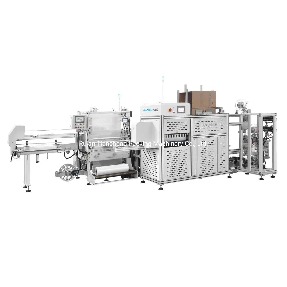 Factory Fully Automatic Plastic Cup Packing Machine with Case Erector