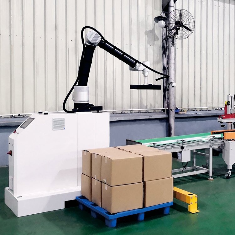Heavy-Duty Collaborative Palletizing Robot System for Packaging Line Integration