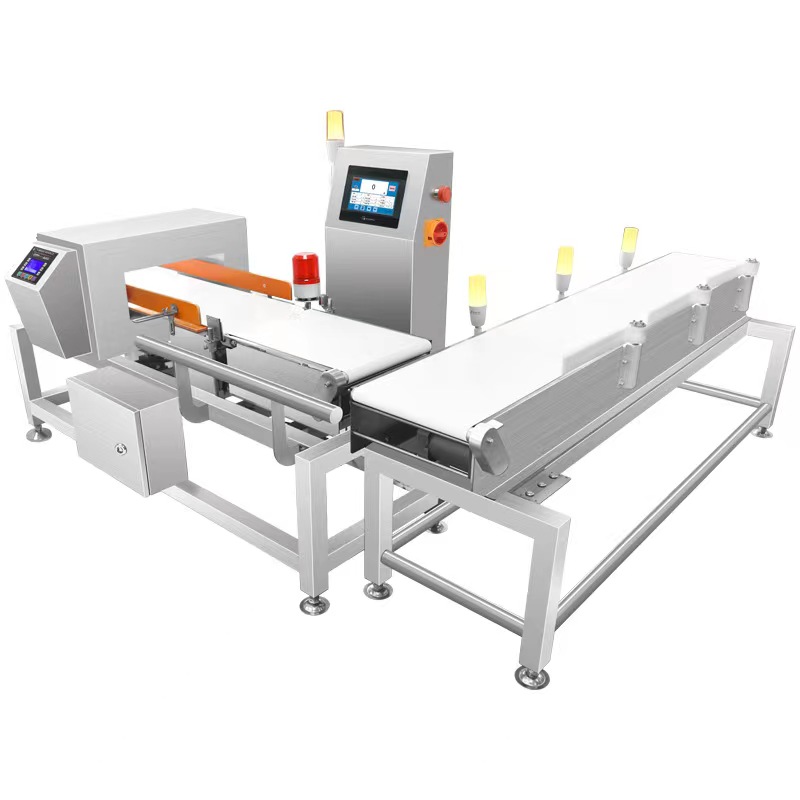 Industrial Metal Detector Checkweigher Food Safety Inspection System with Detector De Metale Combined Machine