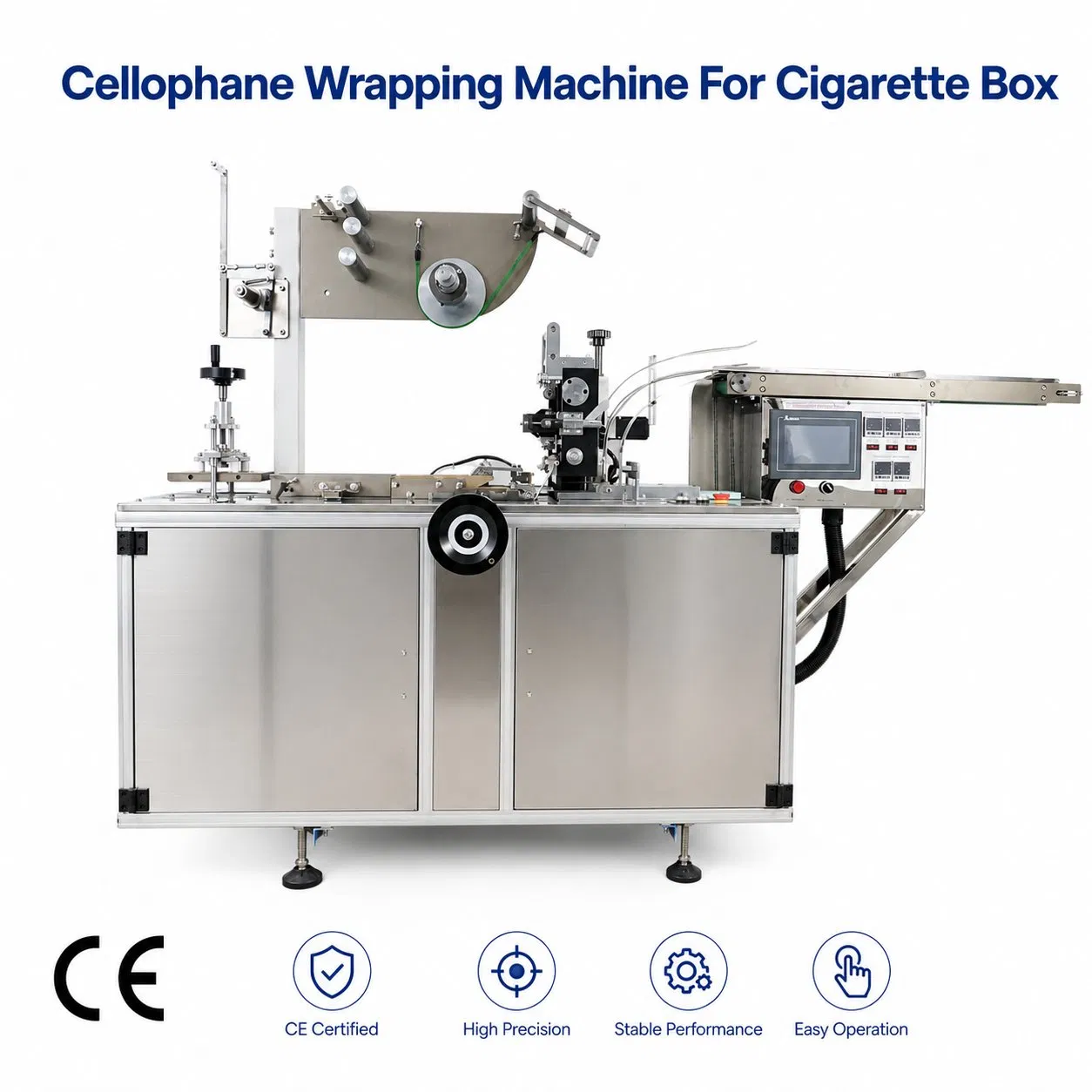 Fully Automatic Wrapping Packaging/ Packing Overwrap Cellophane Machine with Comestics, and Food Box