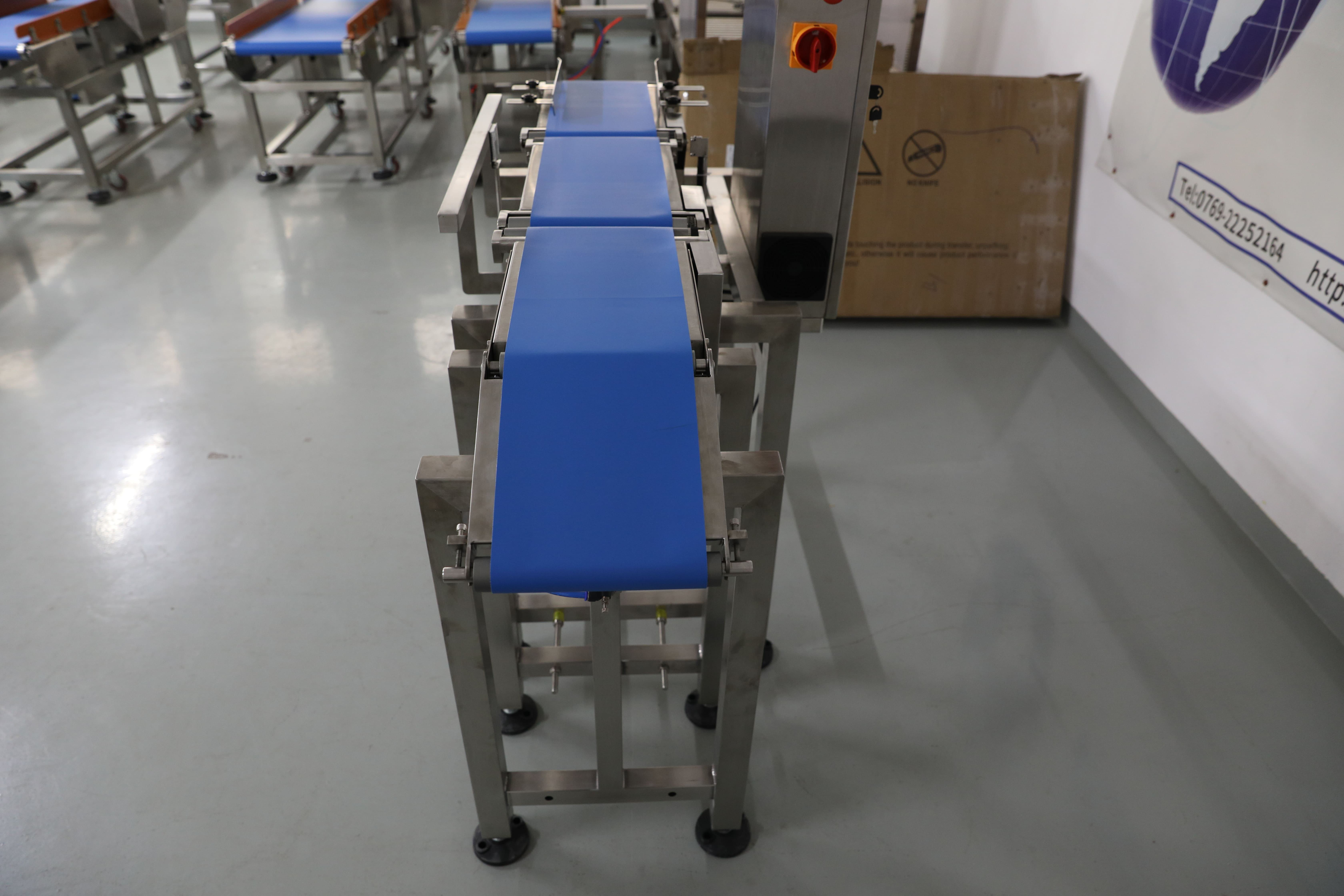 Conveyor Carton Box Dynamic Belt Weighing Scale Checkweigher Machine With Lifting Rejection System