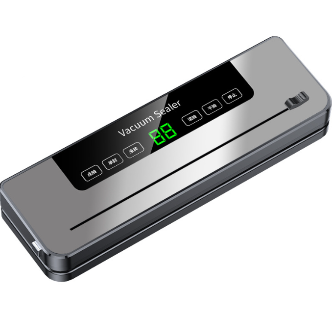 Mini 120W Electric Automatic Vacuum Sealer ABS Housing Compact Plug-in Food Packaging Machine for Home Kitchen Fresh Keeping