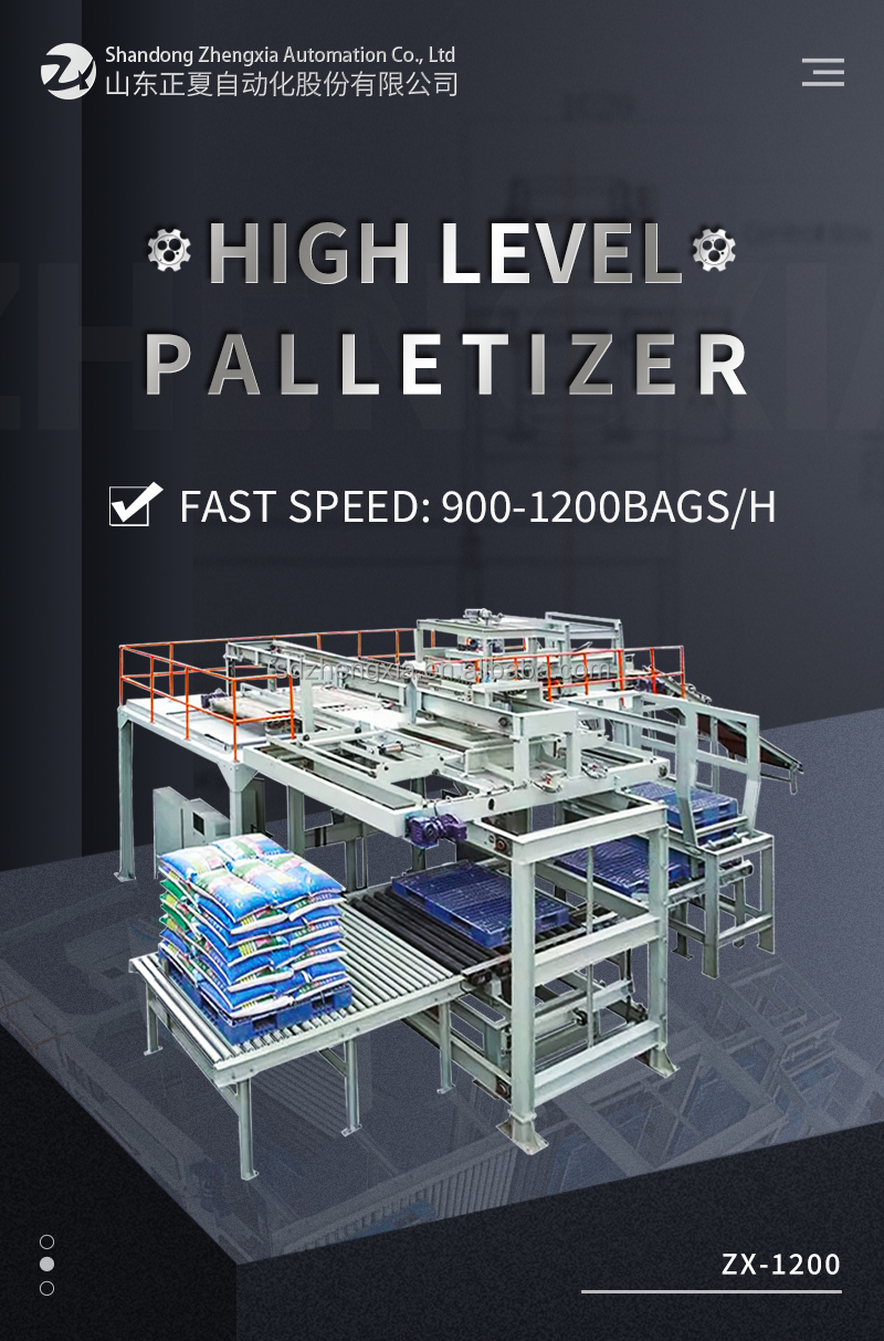 High-level and high speed palletizer