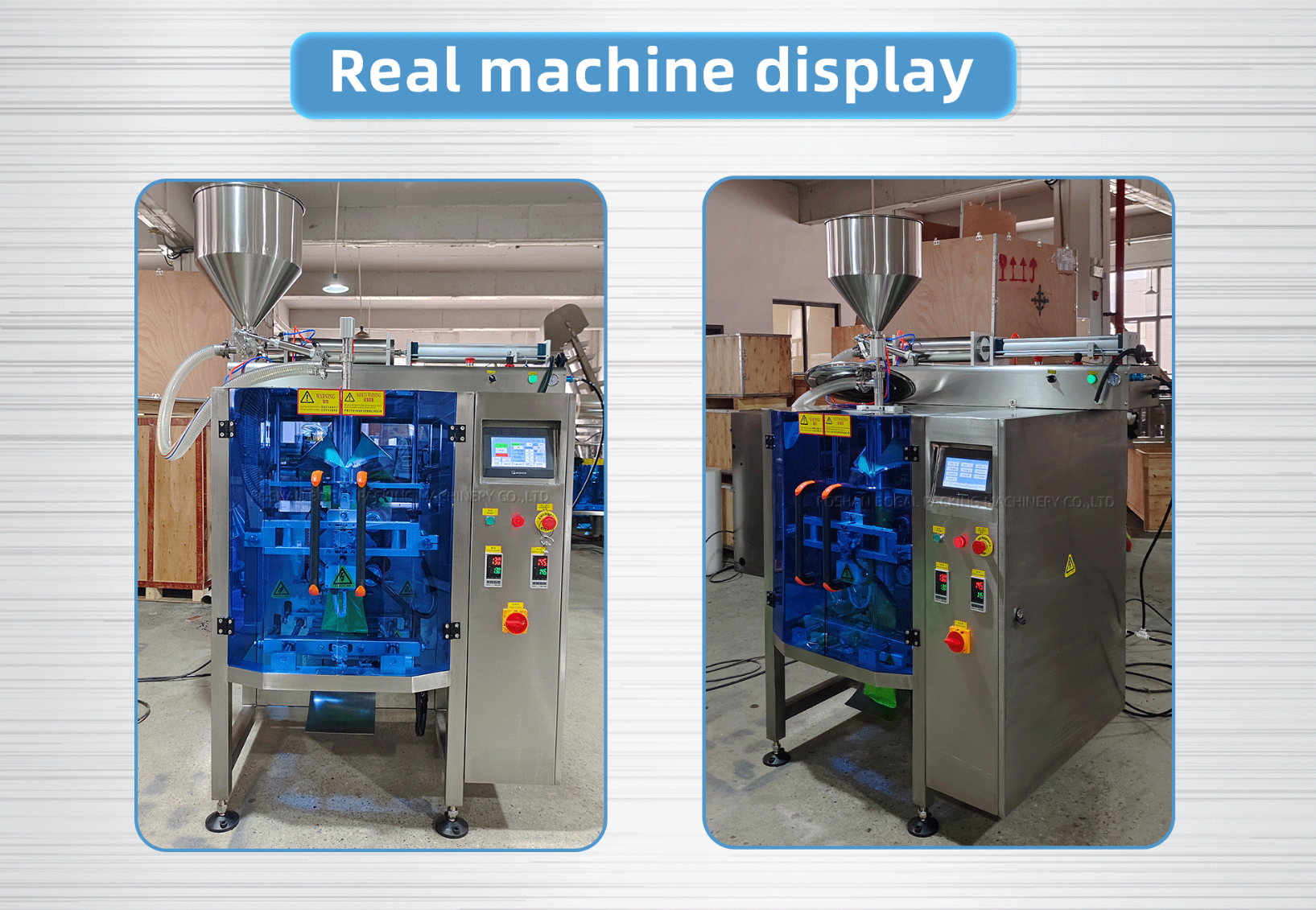 Fully Automatic Vertical Liquid Packing Machine for Food &amp; Beverage with Labeling Wrapping Capping Functions for Bags/Film/Paper