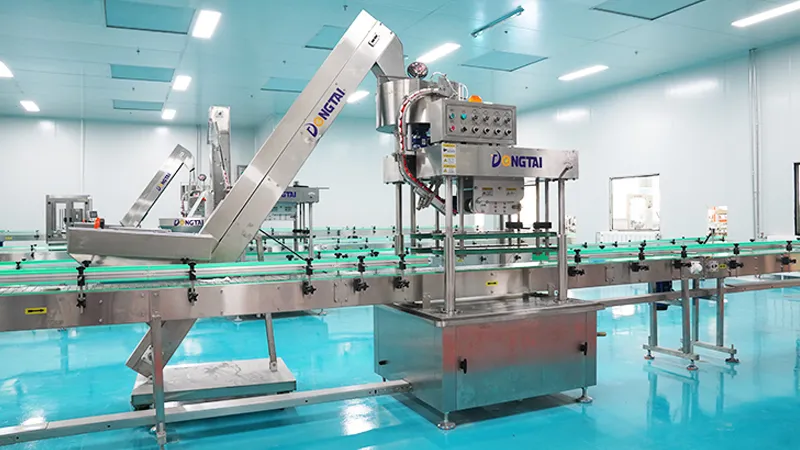 Automatic tracked cap press machine