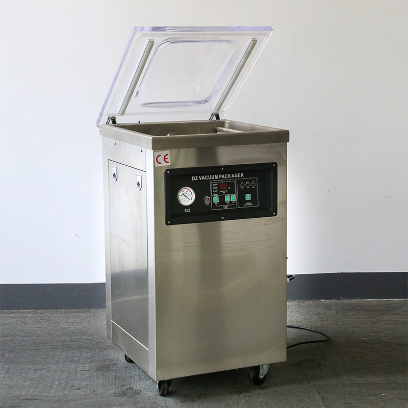 DZ-400 Fully Automatic Vacuum Packaging Machine Single Room Flat Meat Seafood Packaging Machine