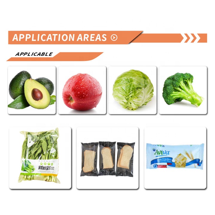 Automatic Horizontal Cake Vacuum Package Machine Vegetables Soap Bread Chicken Sealing Machines for Packaging Food