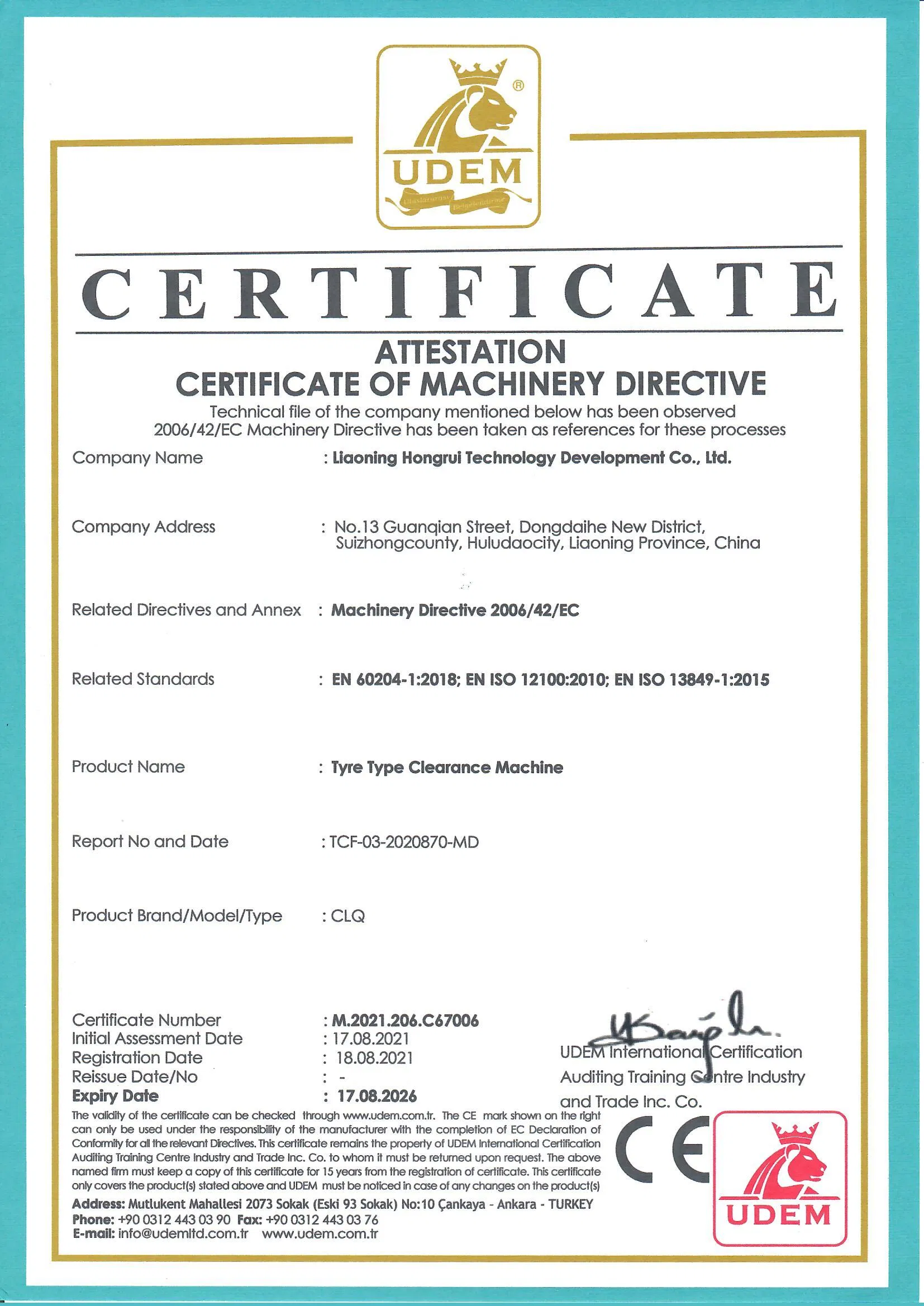 Certificate 1