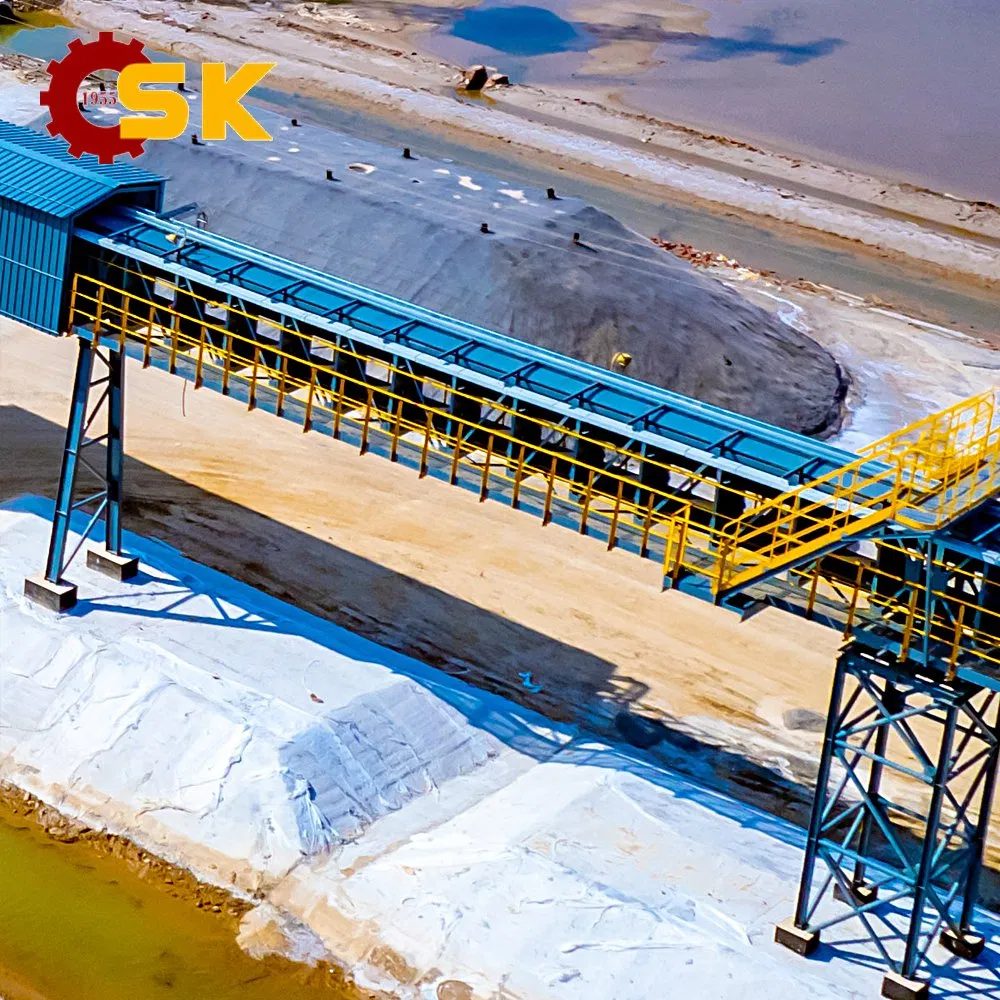 Long Distance Industrial Conveying Belt System for Bulk Material Transport