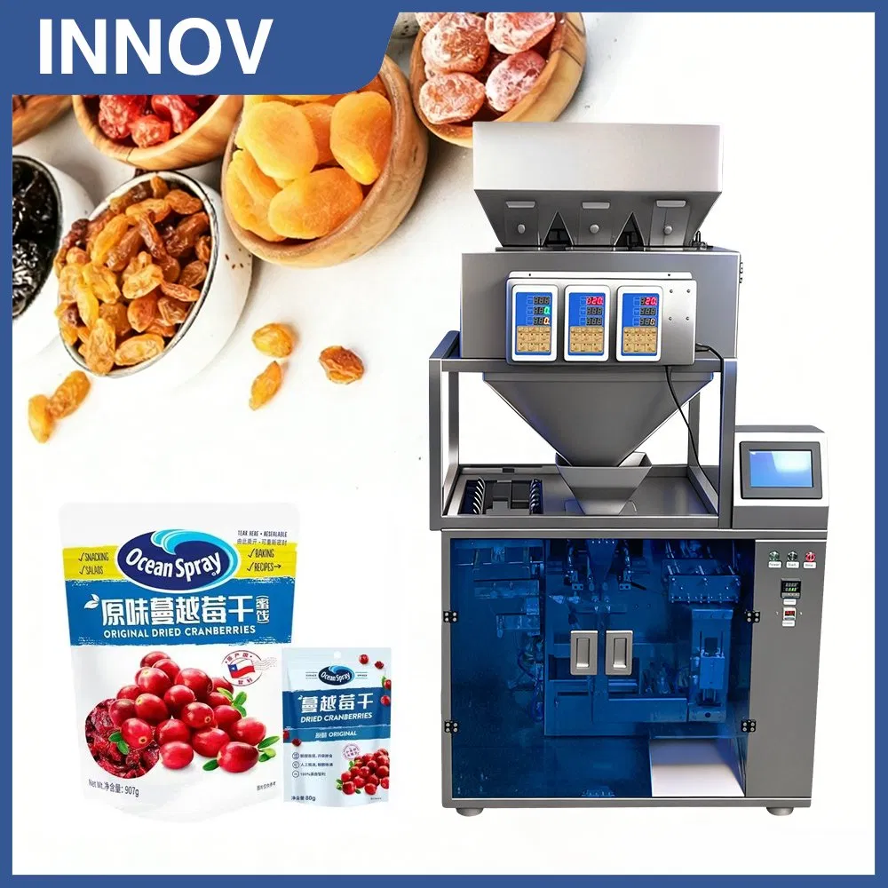 Automatic 10-500g Wheat Flour, Corn, and Rice Granule Powder Bagging and Weighing Packaging Machine for Various Bag Types.