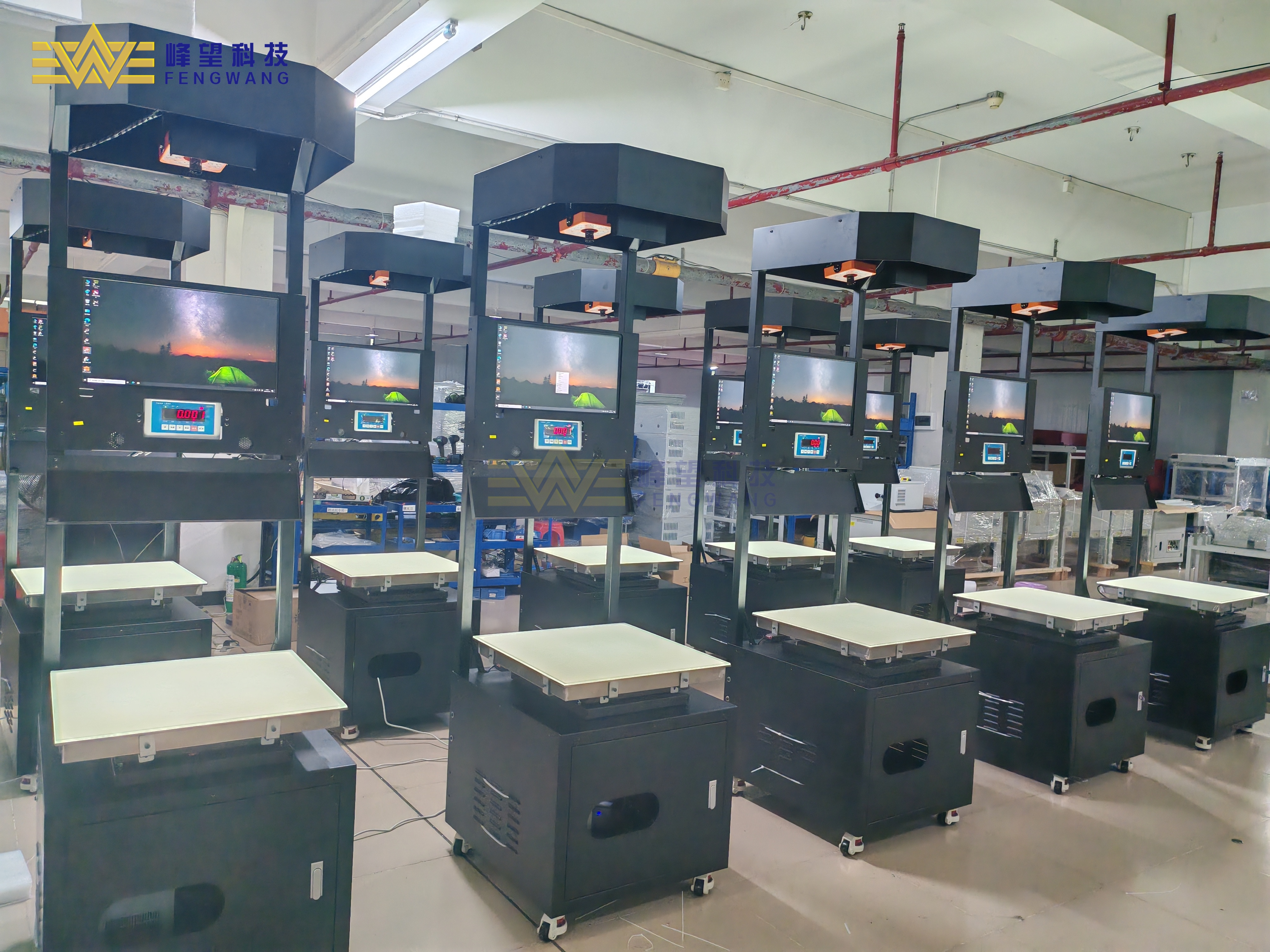 Plug-and-Play 220V Static DWS Station With Engine Automated Parcel Weight Volume Measurement System For Logistics Sorting Center