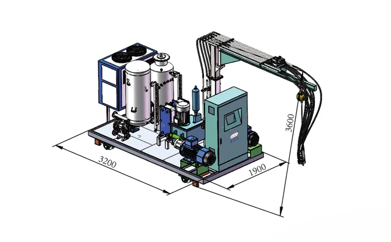 Culture Stone Add Powder Multi-Color PU Machine Polyurethane Foam Filling Machine