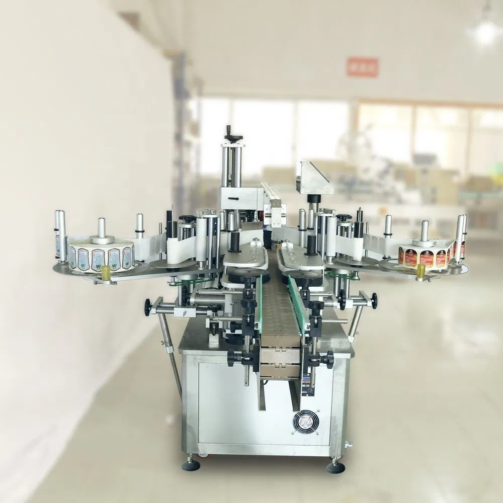 Factory Price Double Side Auto Label Applicator Sticker Labeling Machine with Date Printer