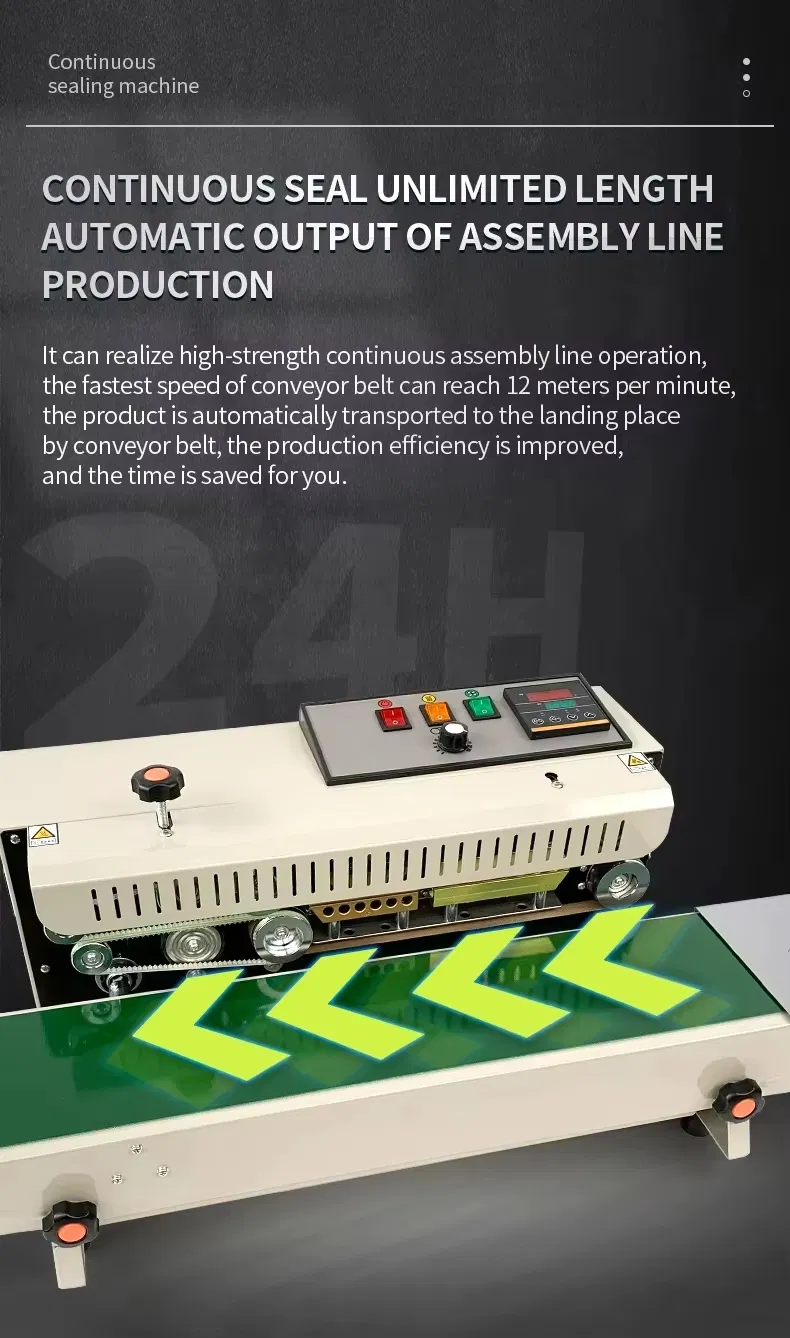 Fr900 Automatic Intelligent Control Food Pouch Bag Packing Mini Sealer Sealing Machine for Foil Paper Film Bag Pouch Case