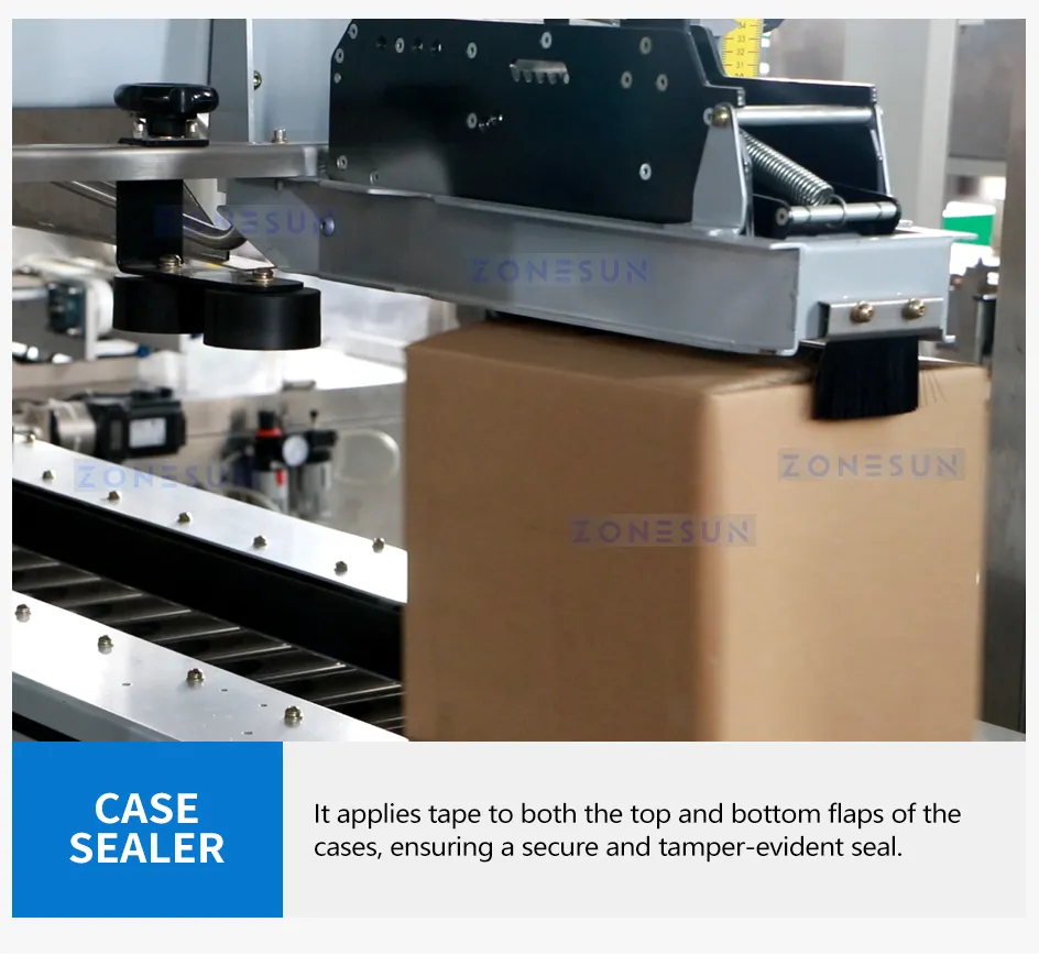 Automatic High Speed Cartoning Packing Machine Automatic Case Erecting Loading Sealing Production Line