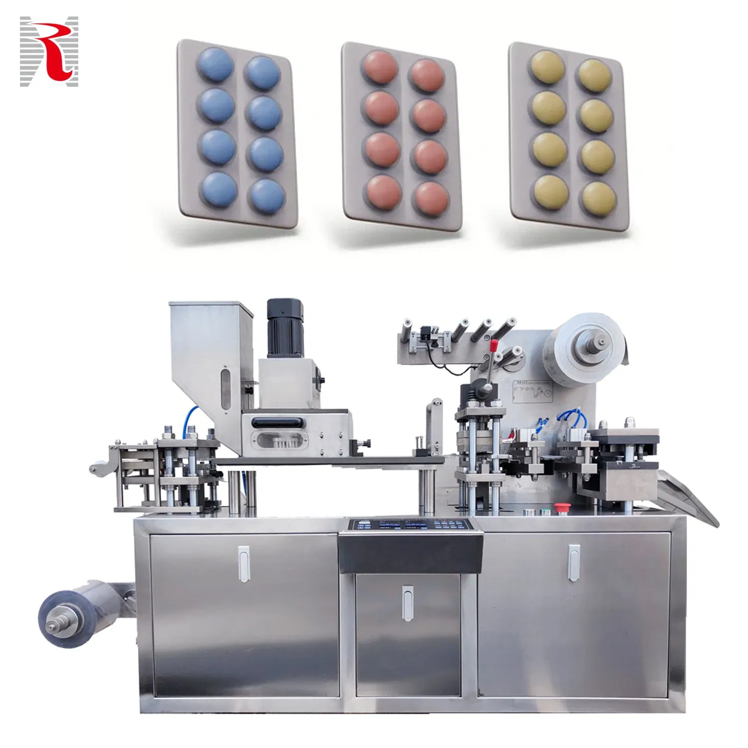 Automatic Small Pill Capsule Tablet Blister Packing Machine Multifunction Capsule Tablet Pill Sealing Blister Cap Machine Blister Packaging Machine