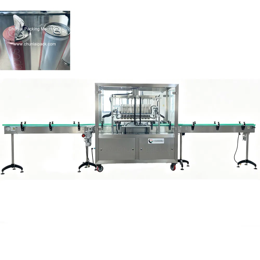 Automatic Heat Sealing Machine for Tin Cans Aluminum Foil Hygienic Packaging Equipment for Beverage Can
