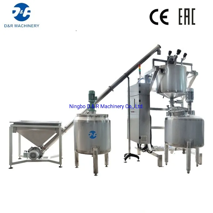 Fully Automatic Liquid Weighing and Dissolving Mixing System, PLC Control