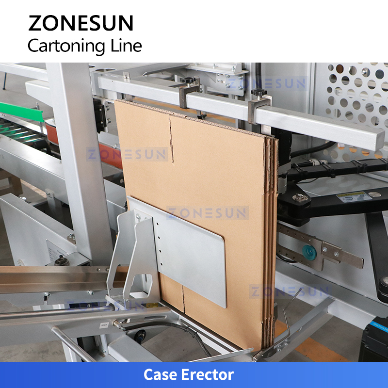 Zonesun Zs-Fal180V5 Automatic High Speed Cartoning Packing Machine Automatic Case Erecting Loading Sealing Production Line