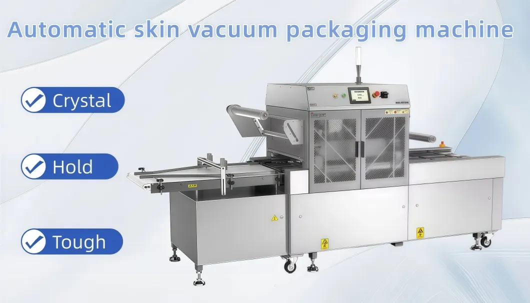 Industrial Food Automatic Fresh-Keeping Film Packaging Machine for Fruit Vegetable Sausage
