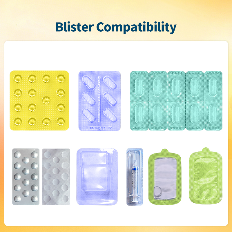 3 Years Warranty DPP Series Tablet Capsule Casing Blister Packing Chewing Gum Candy Pill Blister Pack Sealing Machine