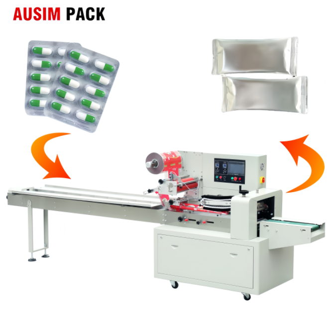 Fully Automatic Tablet Packaging Machine Aluminum Sheet Packaging Horizontal Packaging Machine Small Tablet Packaging-350