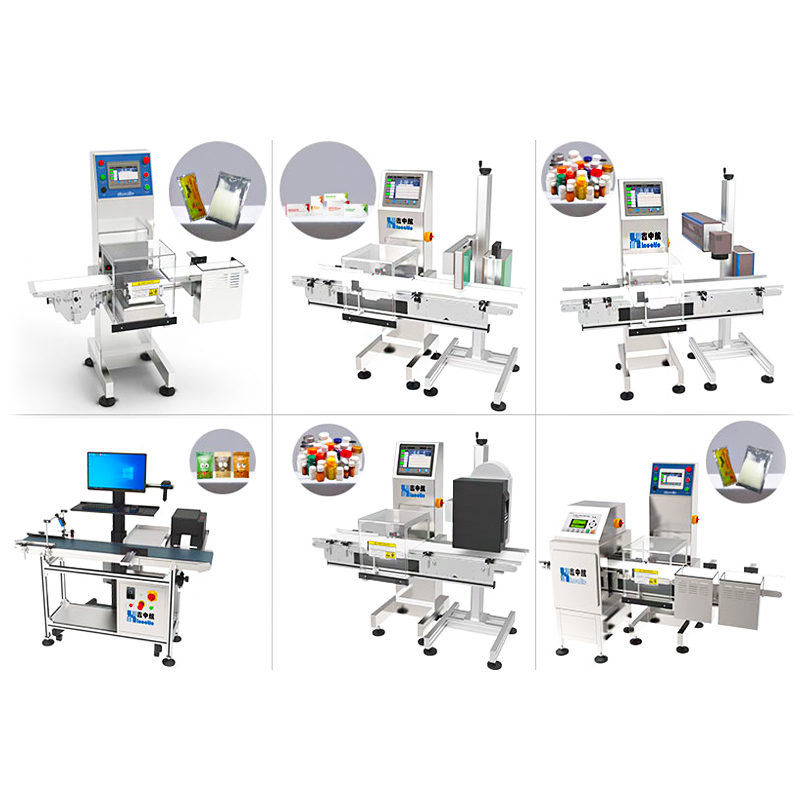 Industrial Checkweigher with Touch Screen Display and 0.1g Accuracy-Combination Equipment for Production Inspection