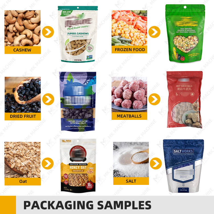 Automatic Doypack Packing Machine Dried Meat Beef Jerky Premade Pouch Packing Machine