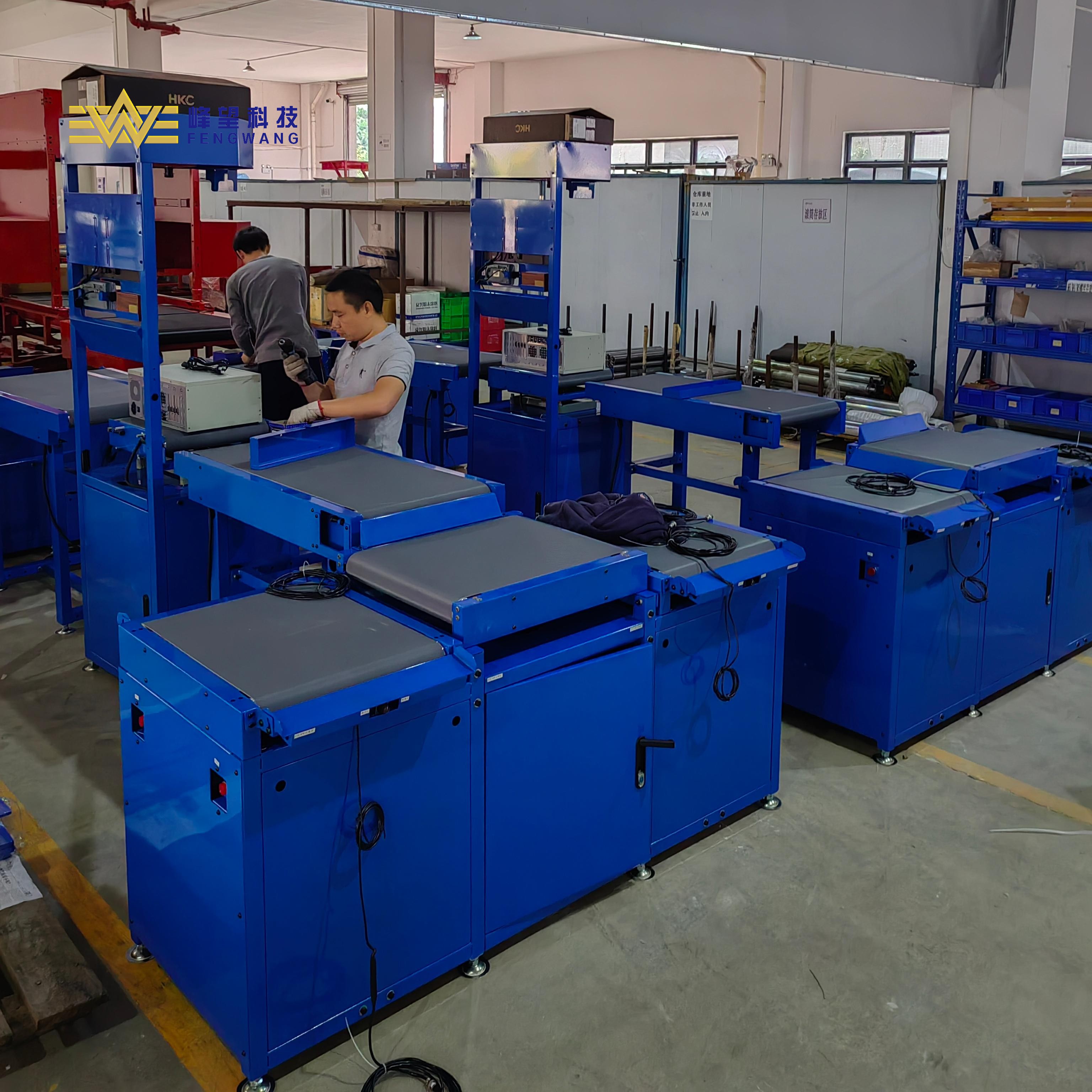 Automatic Parcel Checkweigher Scale Static DWS Machine System With Engine 10 KW Power Barcode Belt Conveyor