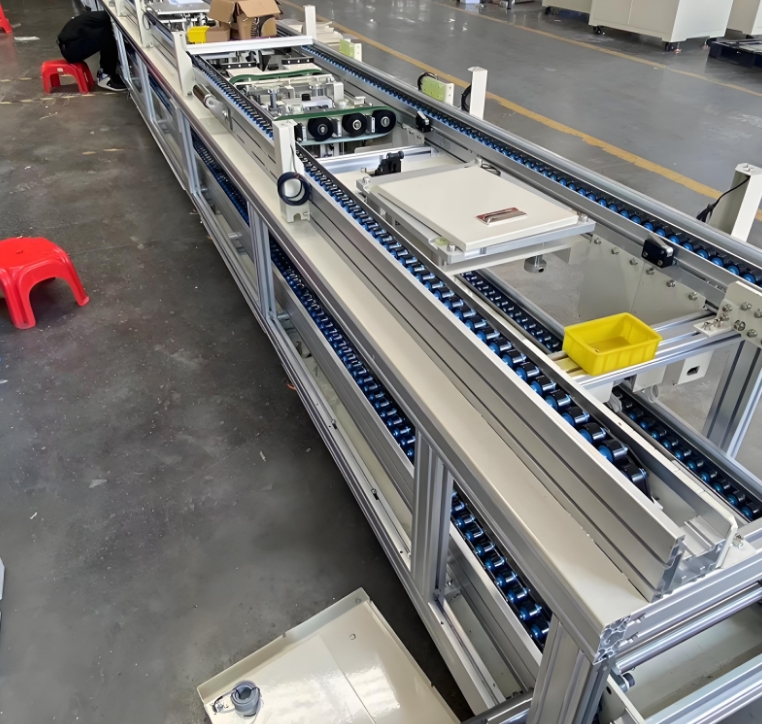 Pallet Handling Automation Solution: Customized Automated Conveyor System for Palletizing and Pallet Movement