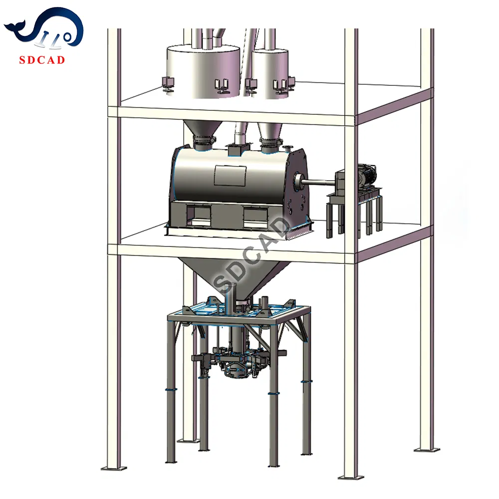 Automatic Bulk Material Pneumatic Conveying System Powder Transfer Silo Feeding