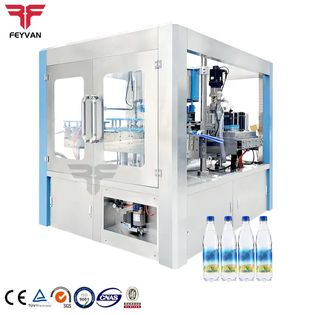 Front elevation view of labeling machine