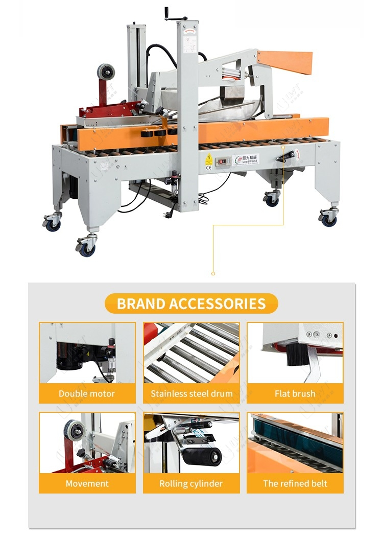 Lwt Automatic Packaging Top Bottom Tape Carton Packing Line Sealing Machine Taping Flap Folding Box Case Sealer