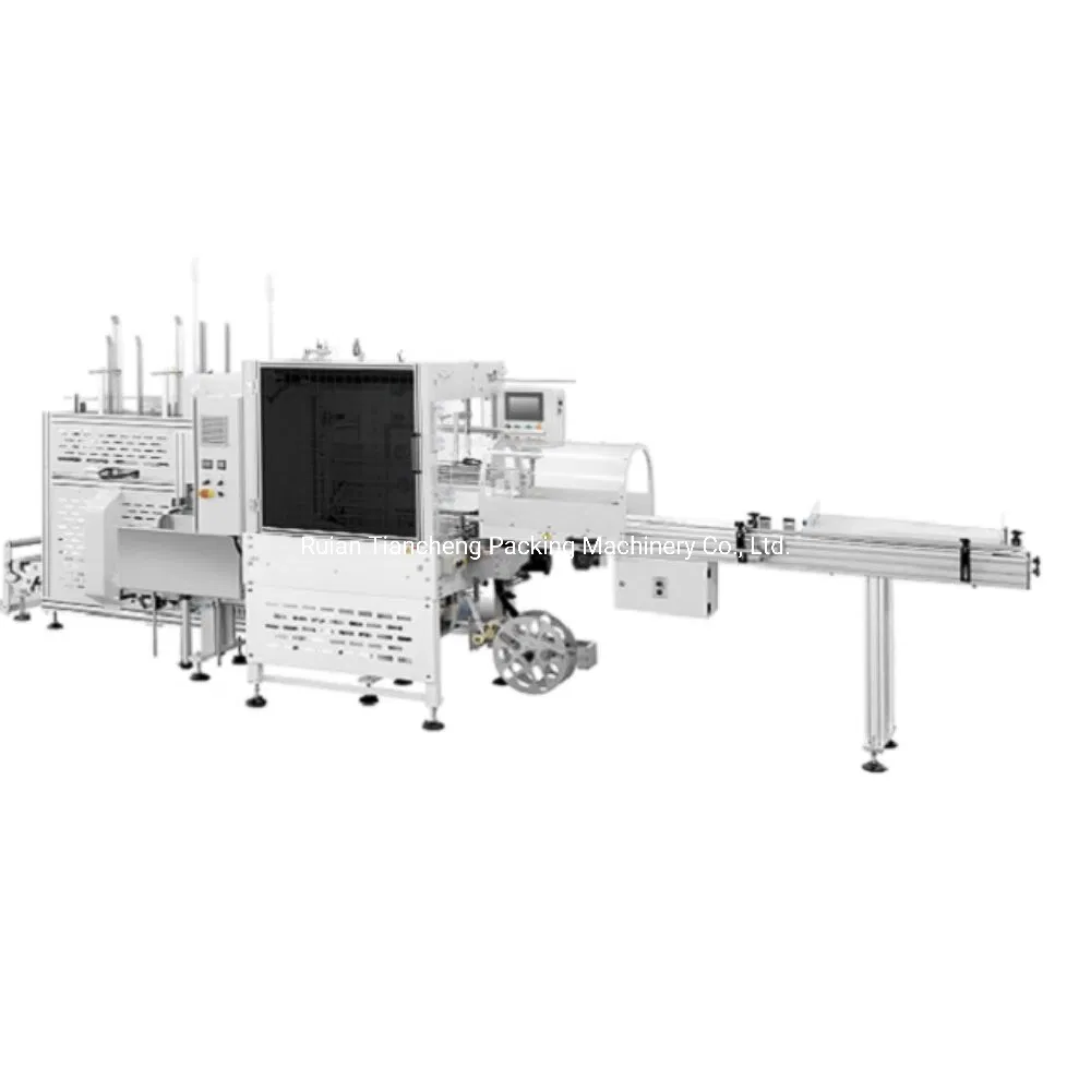 Factory Fully Automatic Plastic Cup Packing Machine with Case Erector