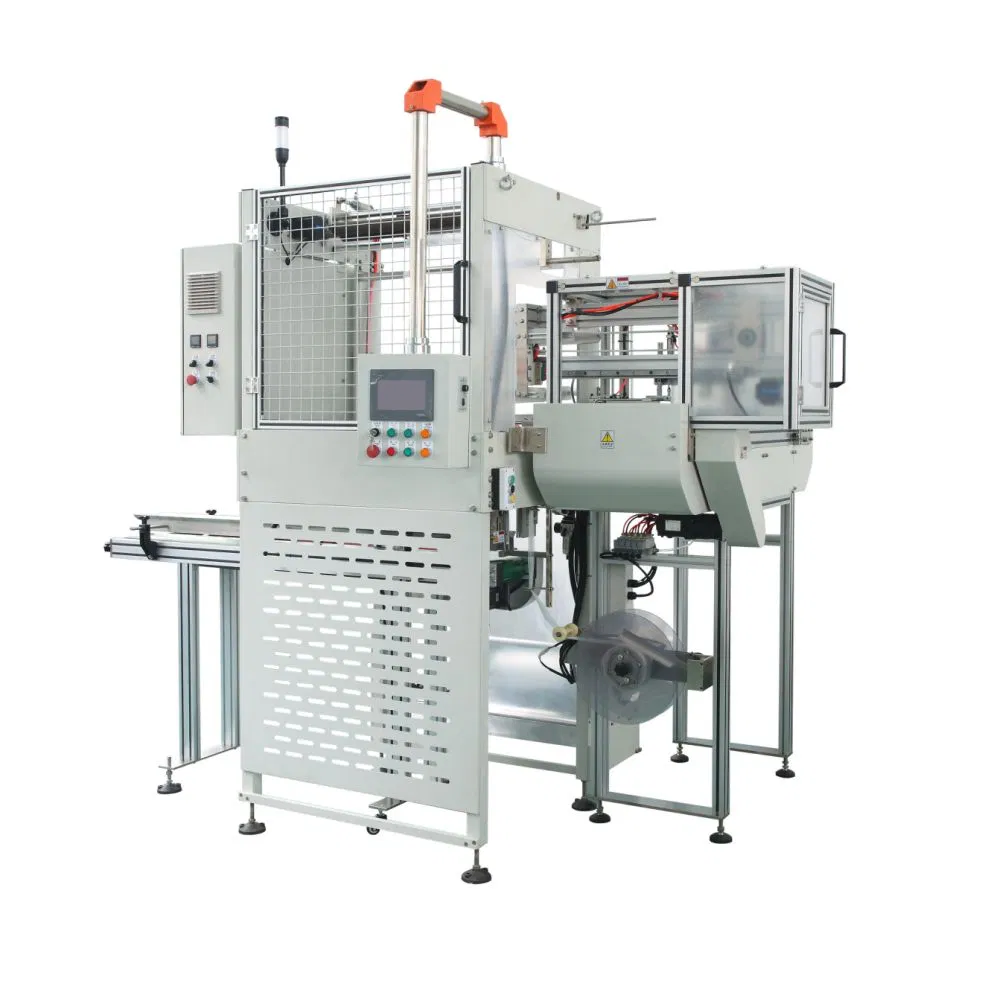 Factory Full Automatic Plastic Lids Cover Tray Container Packing Machine and Case Erector Tape Sealing Machine Paper Plastic Cup Bowl Making Packing Machine