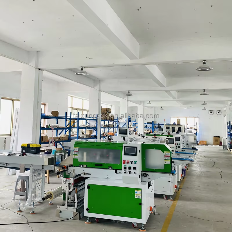 Semi Automatic Plastic Film 3 Side Seal Bags High Productivity Digital PLC Packaging Machine for Food Lunch/Takeout Boxes