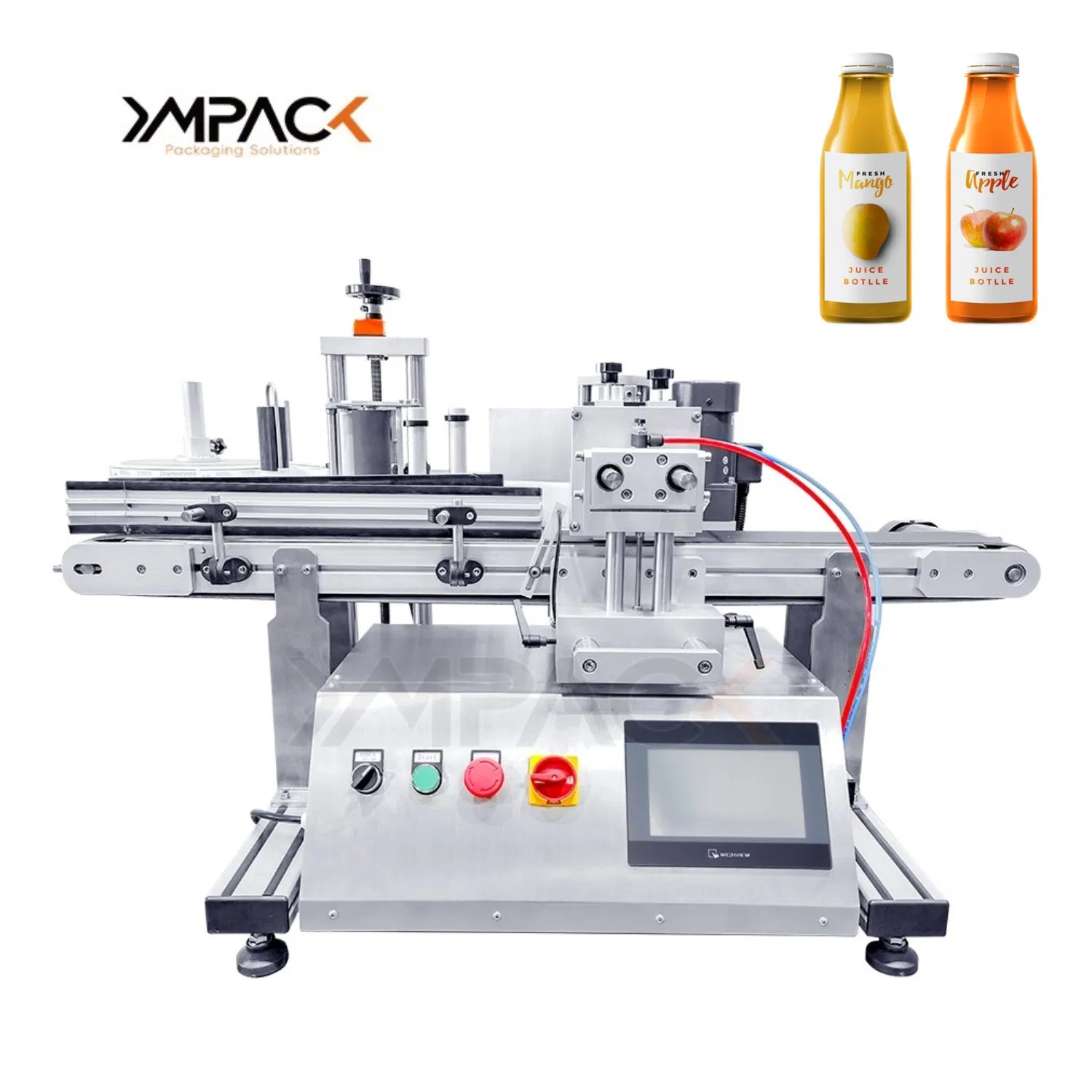 Ym415 Automatic Round Bottle Labeling Machine with Touchscreen HMI for Small Business