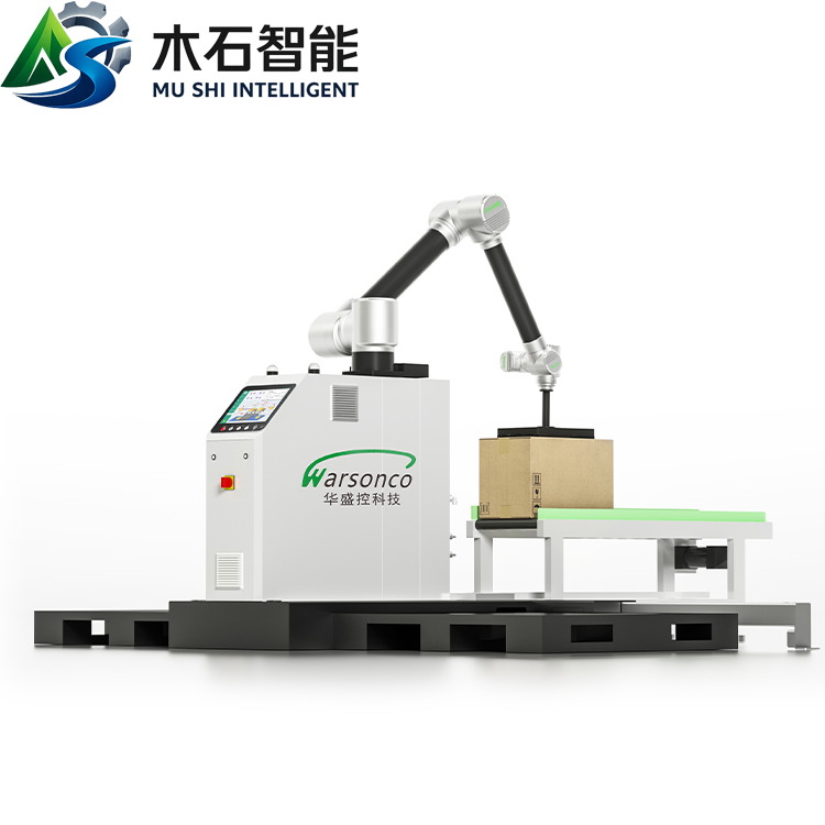 Robot Arm Palletizer Robot Pallet Moving Robot Picks up Goods and Stacks on Pallets for Beverage Cartons with PLC Control