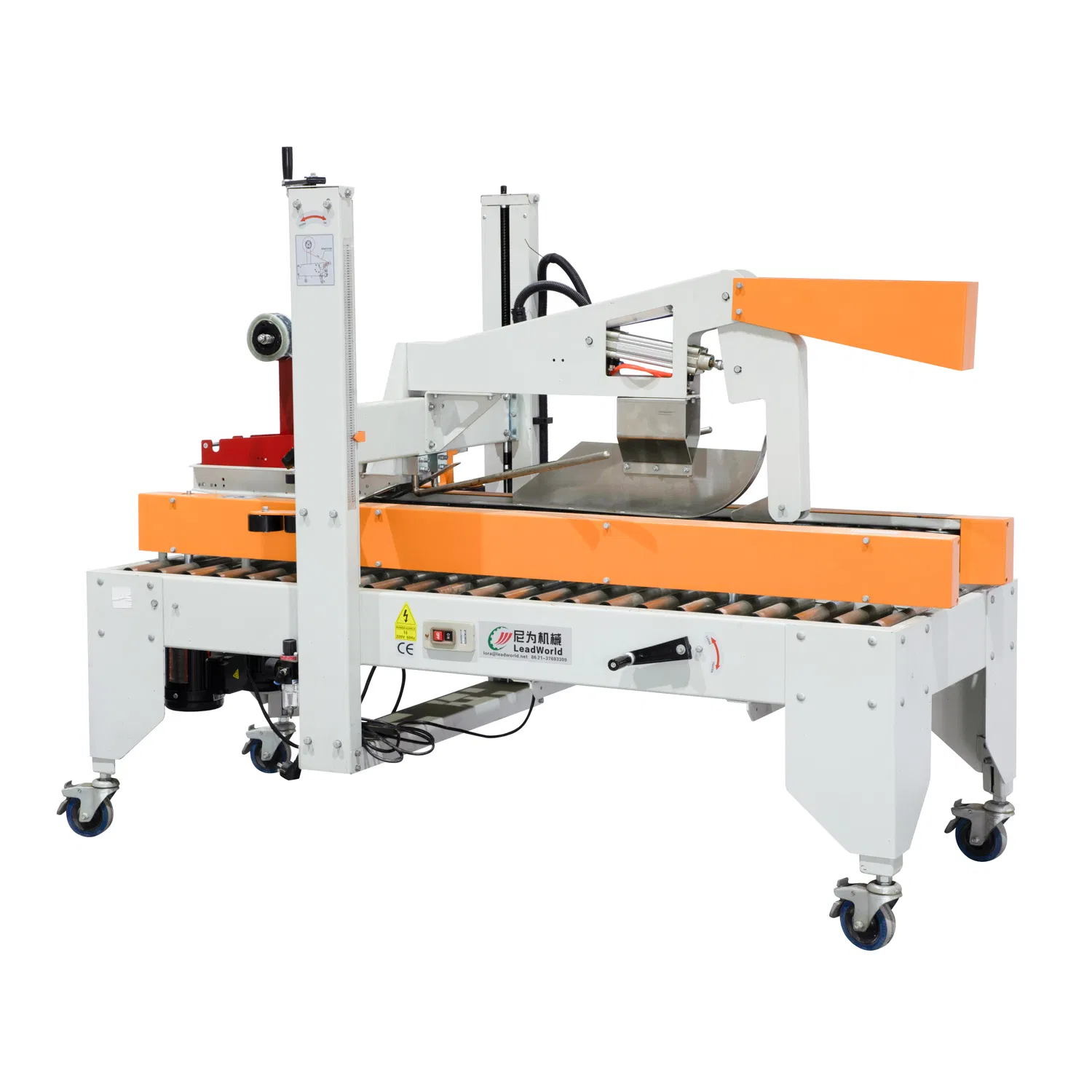 Lwt Automatic Packaging Top Bottom Tape Carton Packing Line Sealing Machine Taping Flap Folding Box Case Sealer