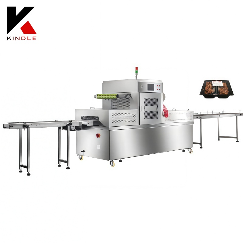 Industrial Food Automatic Fresh-Keeping Film Packaging Machine for Fruit Vegetable Sausage