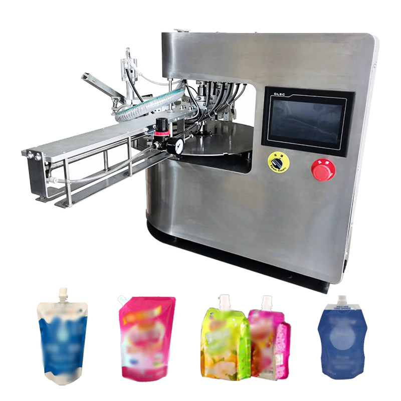 Automatic Integrated Filling and Capping Machine for Stand-up Pouch Packaging High-Accuracy Beverage &amp; Food Filler