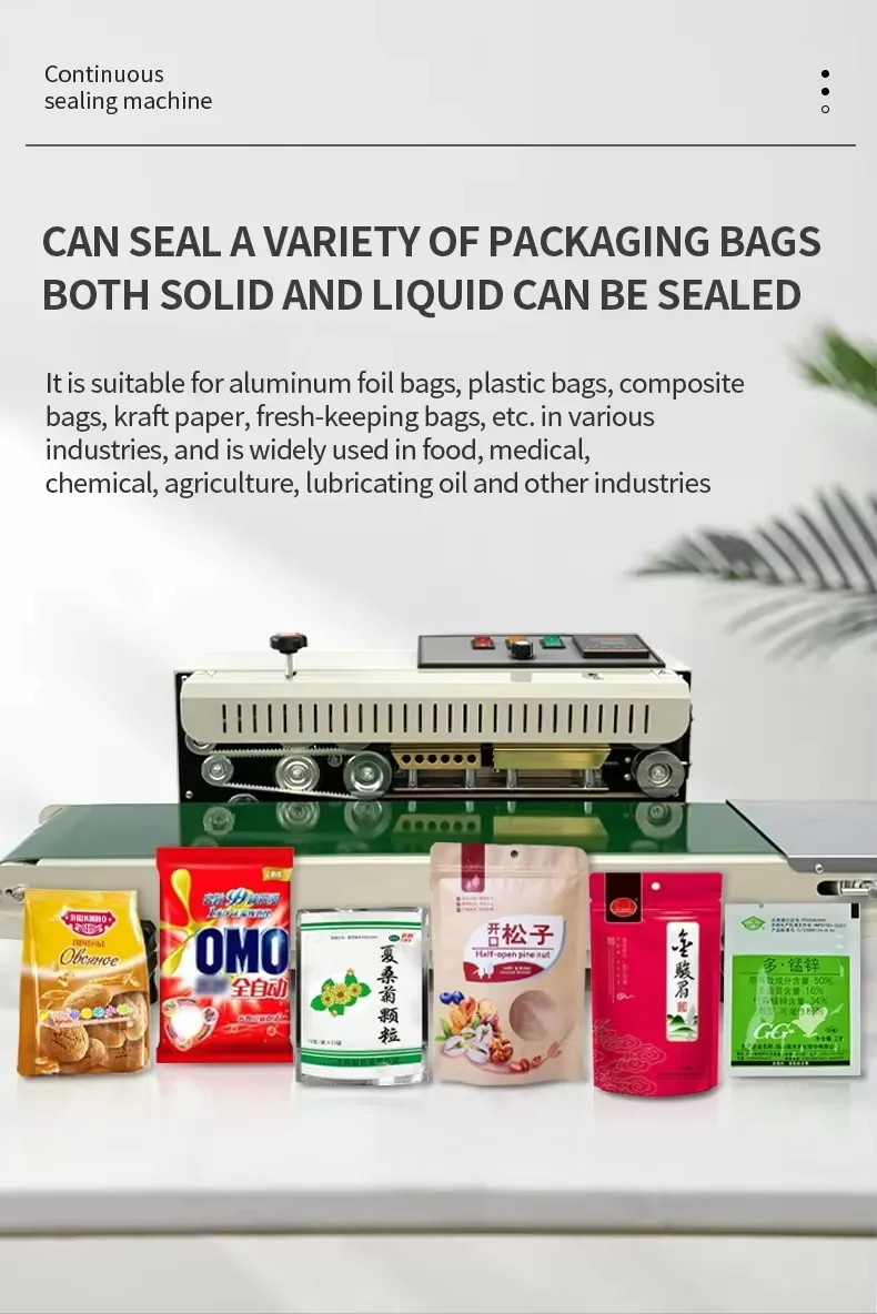 Fr900 Automatic Intelligent Control Food Pouch Bag Packing Mini Sealer Sealing Machine for Foil Paper Film Bag Pouch Case