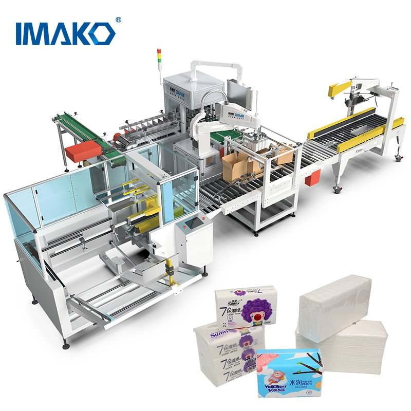 Collaborative Robotics Cartoning Machine Horizontal Packaging Machine Collaborative Robot Palletizer Tissue Paper Cartoning Machine