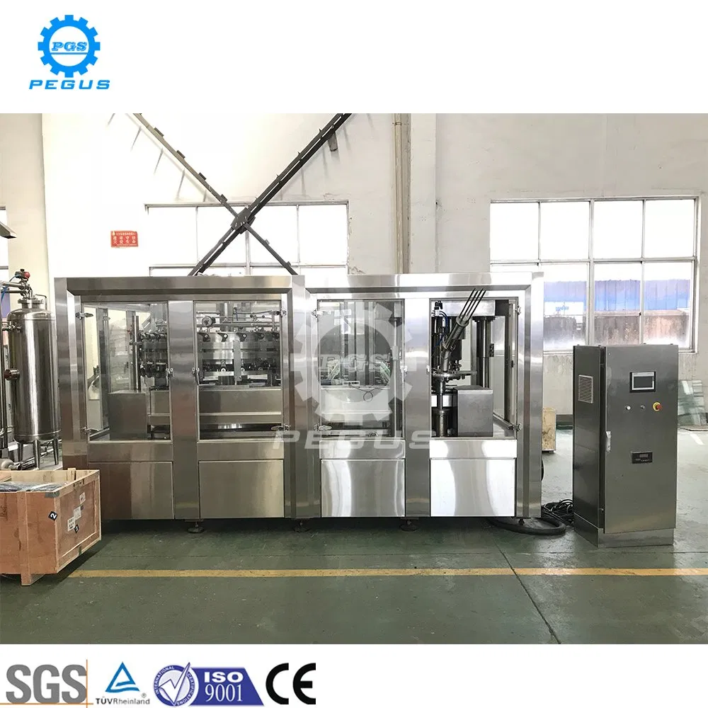 Whole Line Automatic Pet Aluminum Tin Can Filling Sealing Machine for Beer Carbonated Beverage Juice Soda Water Soft Drink