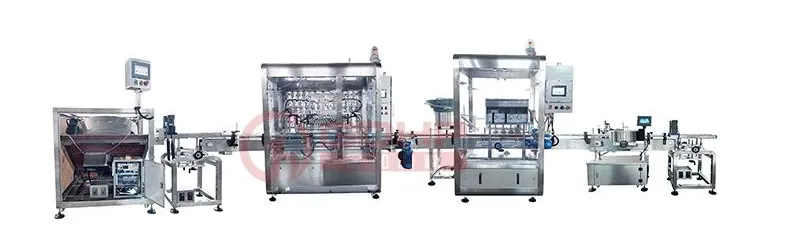 High-Speed Touchless Alcohol Explosion-Proof Sanitizer Filling and Capping Production Line Machine